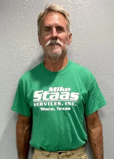 Mike Staas in a green company shirt